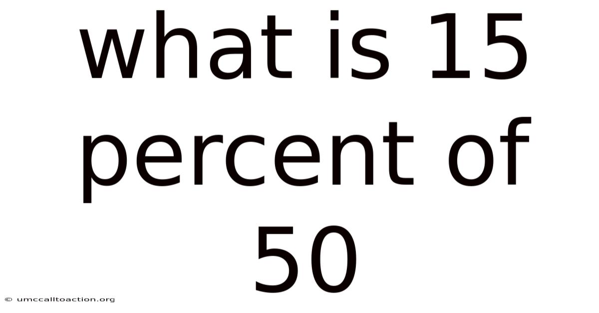 What Is 15 Percent Of 50