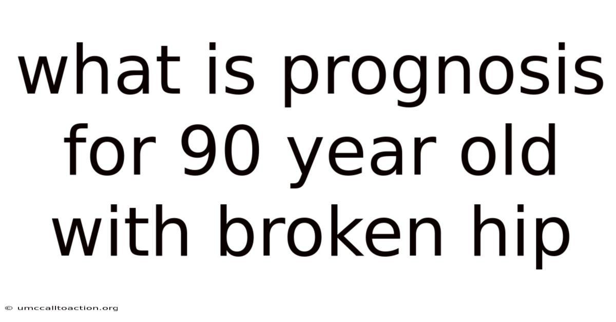 What Is Prognosis For 90 Year Old With Broken Hip