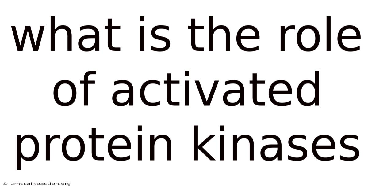 What Is The Role Of Activated Protein Kinases