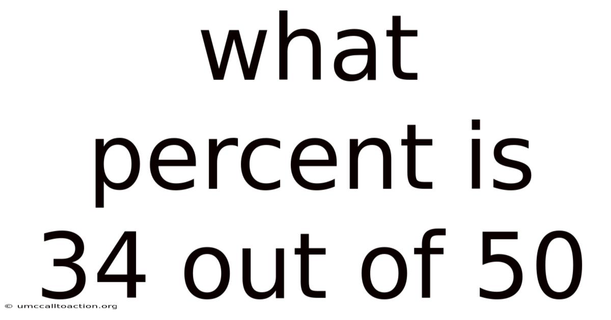 What Percent Is 34 Out Of 50