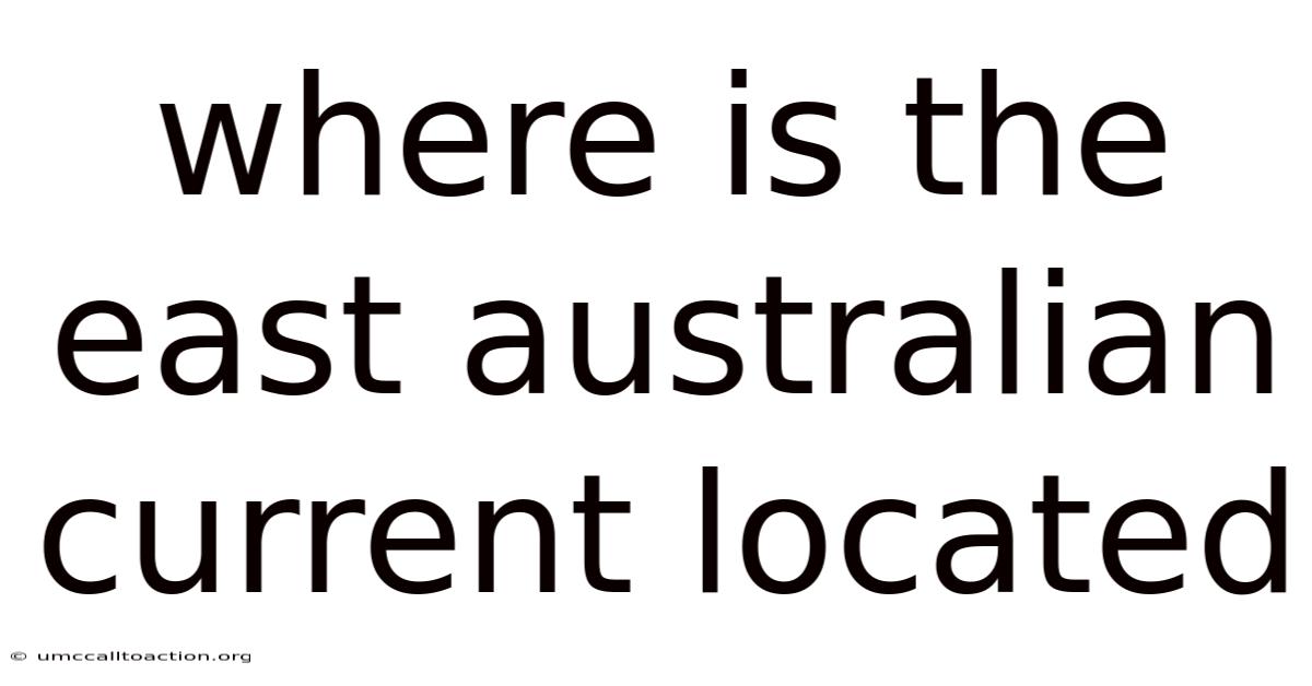 Where Is The East Australian Current Located