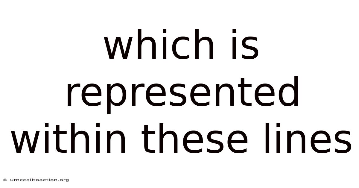 Which Is Represented Within These Lines