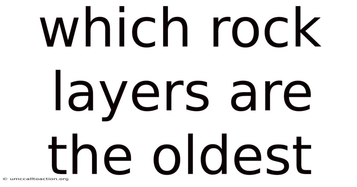 Which Rock Layers Are The Oldest