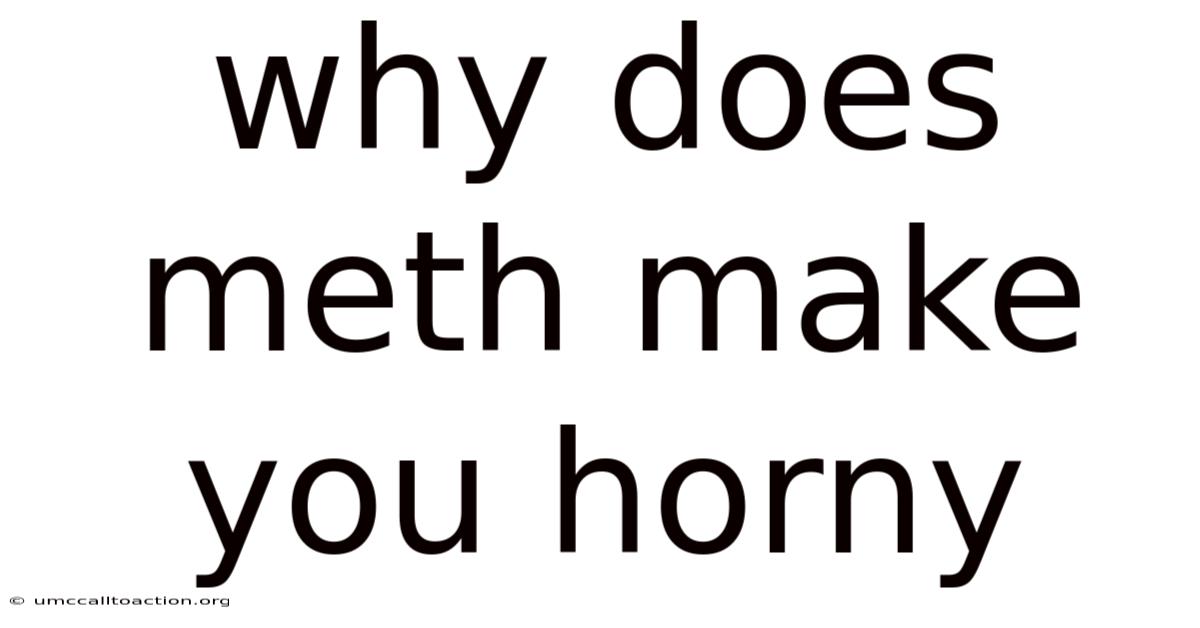 Why Does Meth Make You Horny