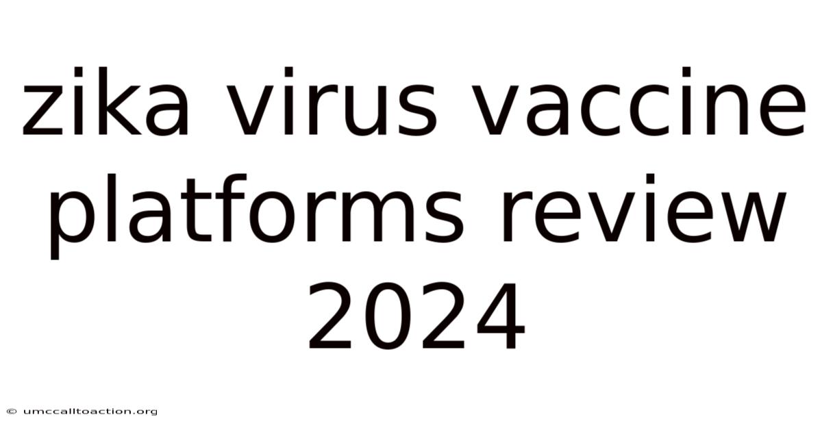 Zika Virus Vaccine Platforms Review 2024